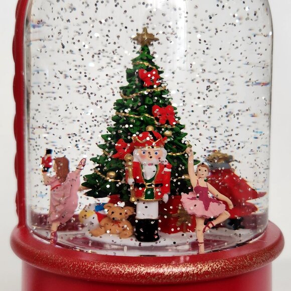 Nutcracker Ballet Christmas LED Light Up Glitter Water Lantern Snow Globe - New - Picture 7 of 10